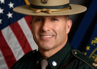 Mark B. Hall of the New Hampshire Department of Safety, Division of State Police.